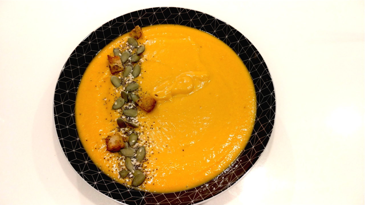 Crema de boniato al curry