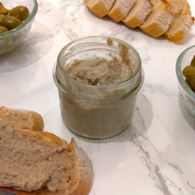 Paté de champiñones y parmesano